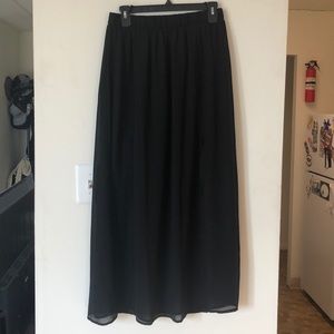 Sheer Maxi Skirt w/ Slit